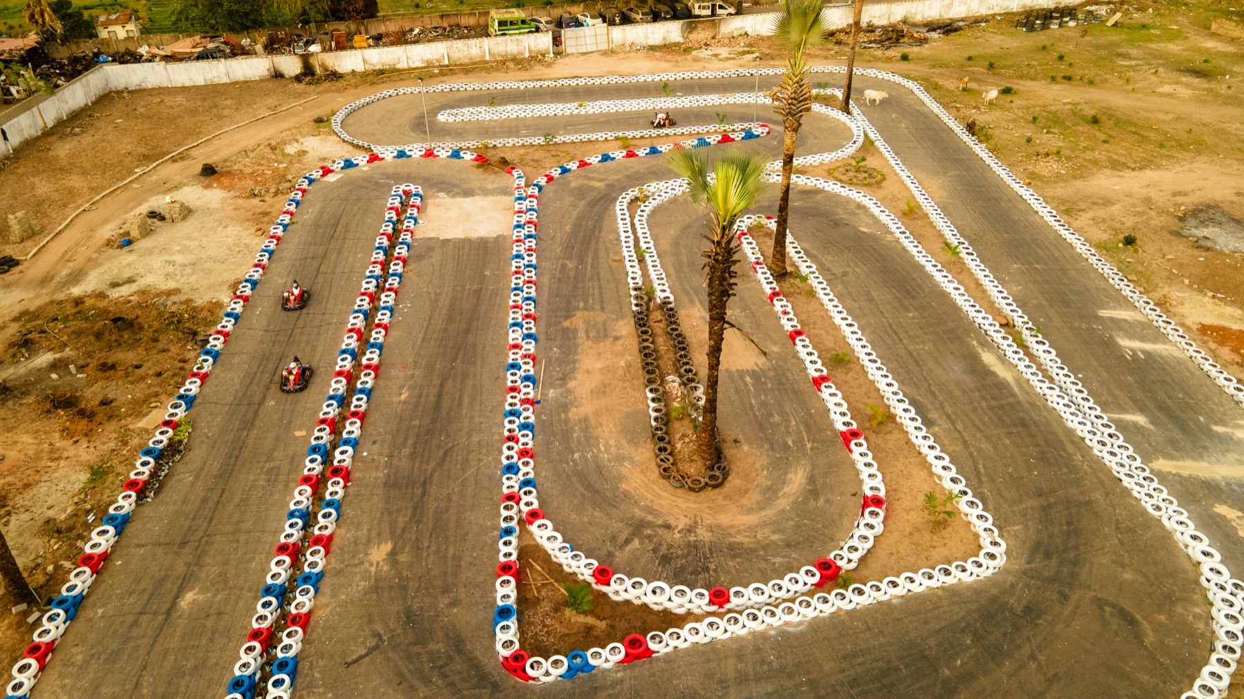 Aerial view of the Turbo Tracks circuit